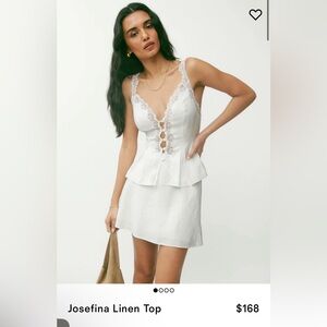 Reformation Josephina Linen top